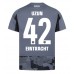 Eintracht Frankfurt Can Uzun #42 Tredjedrakt 2025-26 Korte ermer